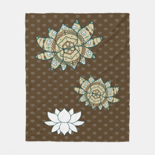 De Lotus Fleece Blanket