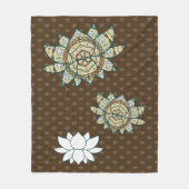De Lotus Fleece Blanket Deken (Voorkant)