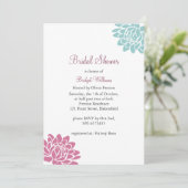 De Lotus Flower Bridal Shower Kaart (Staand voorkant)