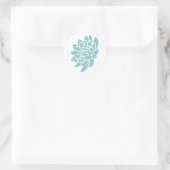 De Lotus Flower Sticker (turquoise) (Tas)
