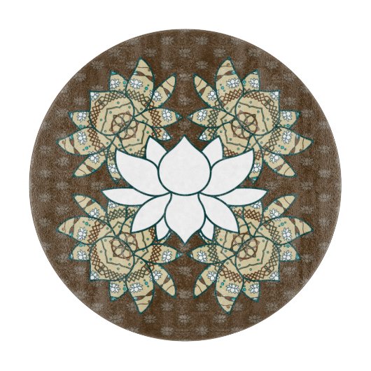 De Lotus Glass snijplank (Voorkant)