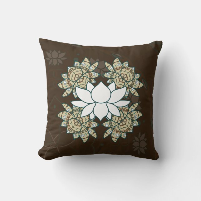 De Lotus Pillow Kussen (Voorkant)