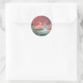 De Lotus Pond Fairy Ronde Sticker (Tas)
