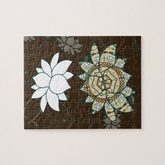 De Lotus puzzel Legpuzzel (Horizontaal)