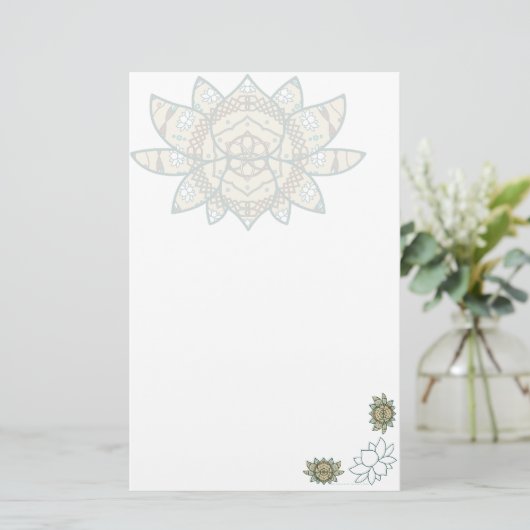 De Lotus Stationery Briefpapier (Staand voorkant)