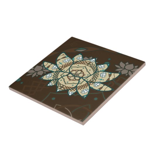 De Lotus Tile Tegeltje (Zijkant)