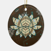 De Lotus Versiering Keramisch Ornament (Links)