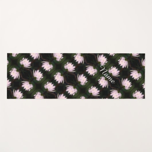De lotus Water Lily stromend op maat Yogamat (Voorkant (horizontaal))