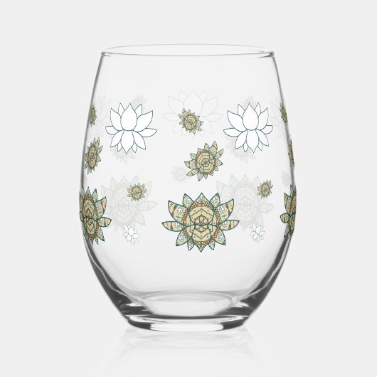 De Lotus Wijnglas Zonder Voet (Voorkant)