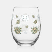 De Lotus Wijnglas Zonder Voet (Achterkant)