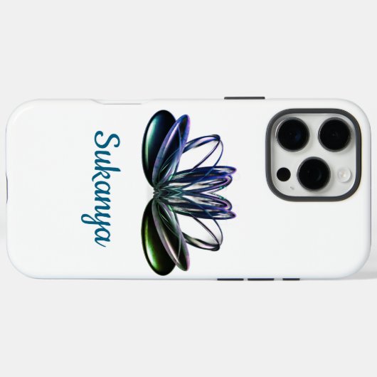 De lotusbloem gepersonaliseerd Case-Mate iPhone case (Achterkant (horizontaal))