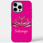 De lotusbloem gepersonaliseerd Case-Mate iPhone case (Achterkant)