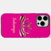 De lotusbloem gepersonaliseerd Case-Mate iPhone case (Achterkant (horizontaal))