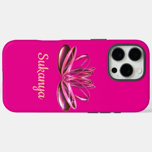 De lotusbloem gepersonaliseerd Case-Mate iPhone case (Achterkant (horizontaal))