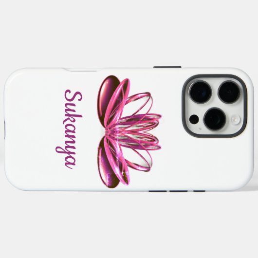 De lotusbloem gepersonaliseerd Case-Mate iPhone case (Achterkant (horizontaal))