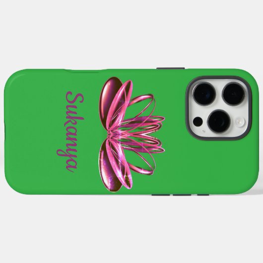 De lotusbloem gepersonaliseerd Case-Mate iPhone case (Achterkant (horizontaal))