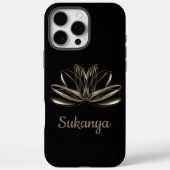 De lotusbloem gepersonaliseerd Case-Mate iPhone case (Achterkant)