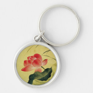 De Lotusbloem van Yun Shouping Sleutelhanger
