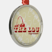 De Lou St. Louis Metalen Ornament (Rechts)