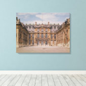 De Louis XIII Courtyard of de Marmer Canvas Afdruk (Insitu (Houten vloer))