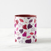 De Love Mug! Valentijnsharten, Lippen, XOs Mok (Midden)