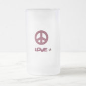 De Love & Peace ontwerp matglazen mok (Center)