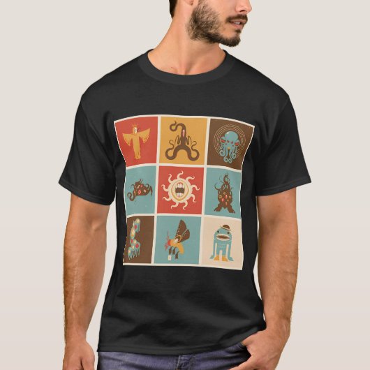 De Lovecraftiaanse Vierkanten T-shirt (Voorkant)