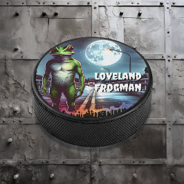 De Loveland Frogman | Ohio Cryptid Hockey Puck