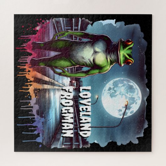 De Loveland Frogman | Ohio Cryptid Legpuzzel (Horizontaal)
