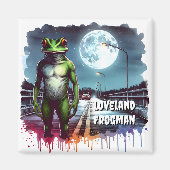 De Loveland Frogman | Ohio Cryptid Magneet (Voorkant)
