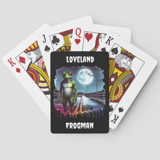 De Loveland Frogman | Ohio Cryptid Pokerkaarten (Achterkant)