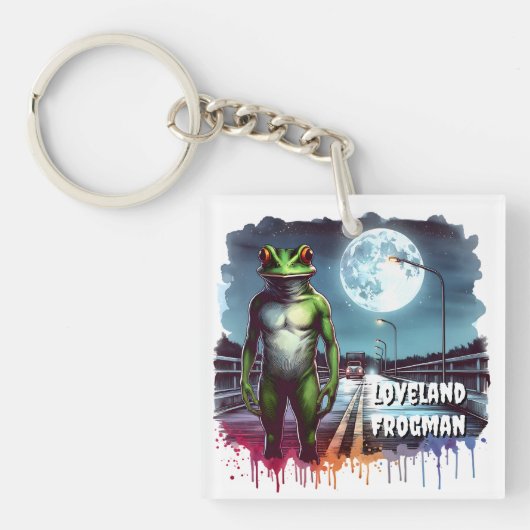 De Loveland Frogman | Ohio Cryptid Sleutelhanger (Voorkant)