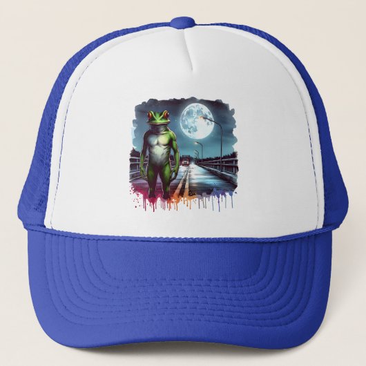 De Loveland Frogman | Ohio Cryptid Trucker Pet (Voorkant)