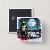 De Loveland Frogman | Ohio Cryptid Vierkante Button 5,1 Cm (Voorkant /achterkant)
