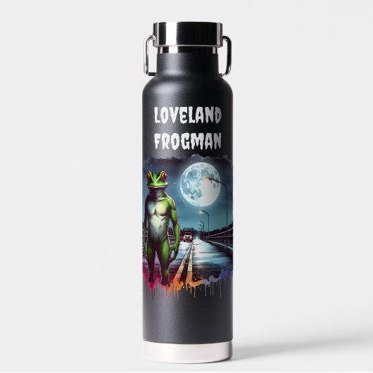 De Loveland Frogman | Ohio Cryptid Waterfles (Voorkant)