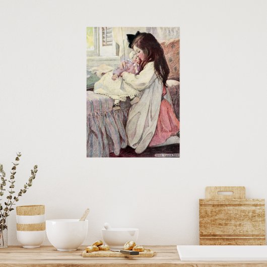 De Lover van Jessie Willcox Smith Poster (Keuken)