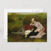 De Lovers, 1870 Briefkaart (Voorkant / Achterkant)