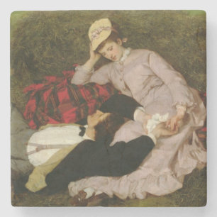 De Lovers, 1870 Stenen Onderzetter