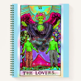 De Lovers Coronavirus Tarot-kaart Notitieboek