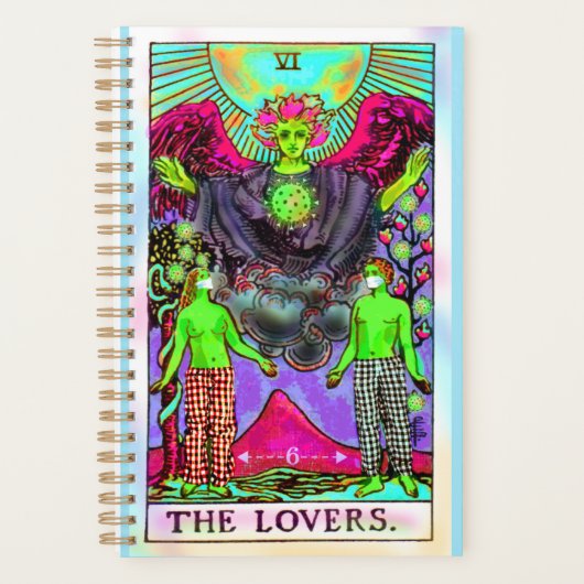De Lovers Coronavirus Tarot-kaart Planner (Voorkant)