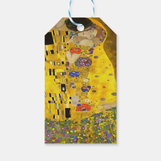 De Lovers Kiss Fine Art Acrylverf Cadeaulabel (Voorkant)