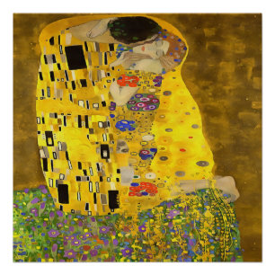 De Lovers Kiss Fine Art Acrylverf Perfect Poster
