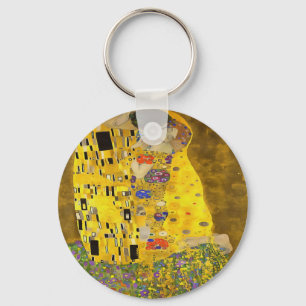 De Lovers Kiss Fine Art Acrylverf Sleutelhanger