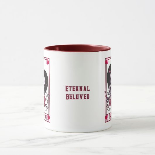 De Lovers Skelet Paar Valentijnsdag Mok (Midden)