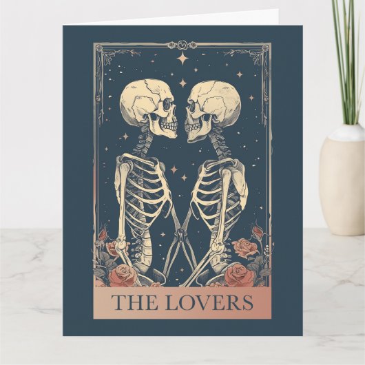 De Lovers Tarot Bedankkaart (Voorkant)