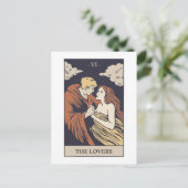 De Lovers Tarot Briefkaart (Staand voorkant)