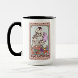 De Lovers Tarot Card Funny Skeleton Couple Tarot Mok