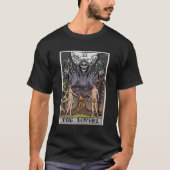 De Lovers Tarot Card Halloween Grim Reaper Gothic T-shirt (Voorkant)