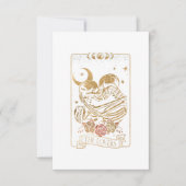 De Lovers Tarot Card  Skull Halloween Gothic RSVP Kaartje (Voorkant)