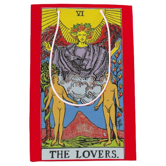De Lovers Tarot Card Tarots Leading Medium Cadeauzakje (Voorkant)